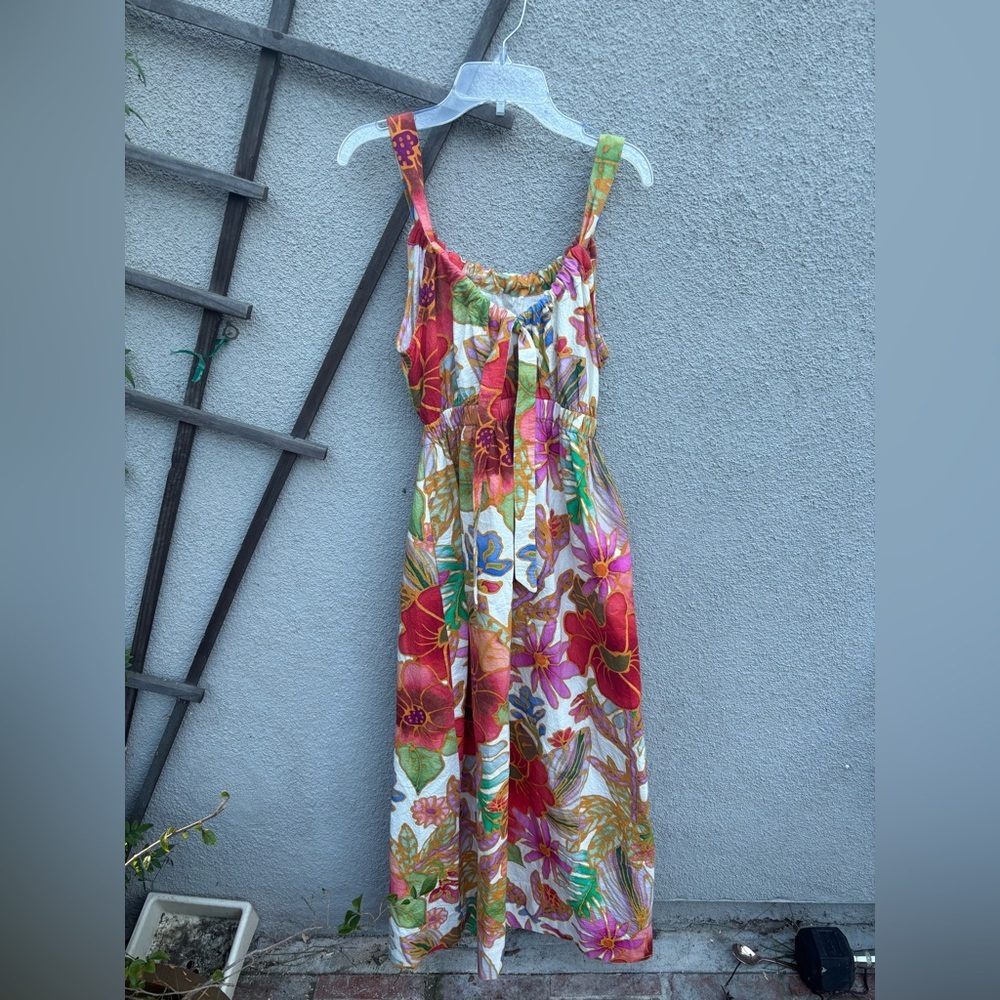 Mara Hoffman Bettina Cutout Floral-print Organic Cotton-jacquard Midi Dress - Picture 5 of 7